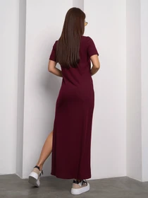 Платья ISSA Plus модель 14756_темно_бордовый Фото
