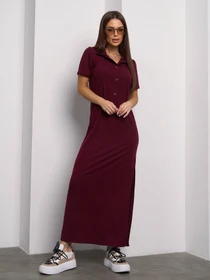 Платья ISSA Plus модель 14756_темно_бордовый Фото