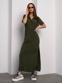Сукні ISSA Plus модель 14756_хаки Фото
