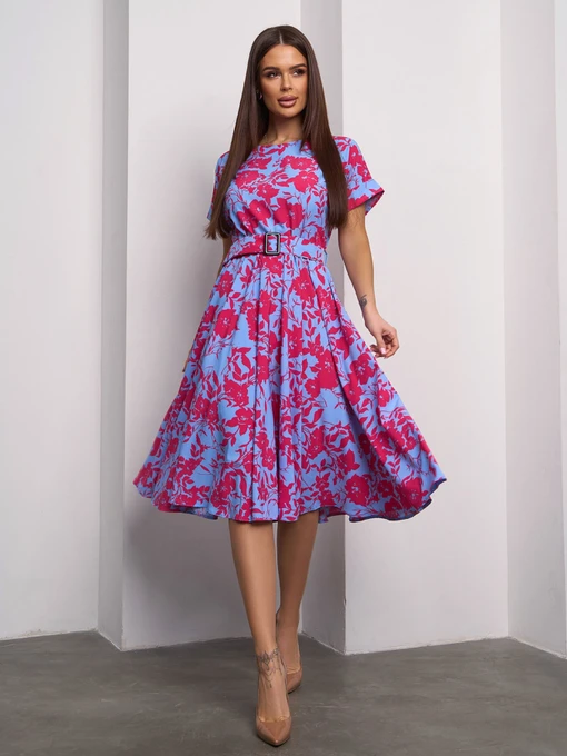 Сукні ISSA Plus модель 15098_голубой Фото