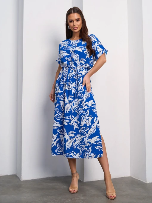 Платья ISSA Plus модель SA-612_синий Фото
