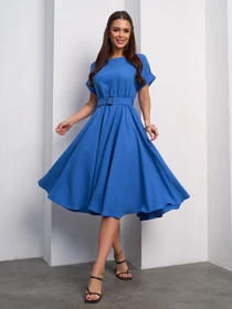 Платья ISSA Plus модель 14529_голубой Фото