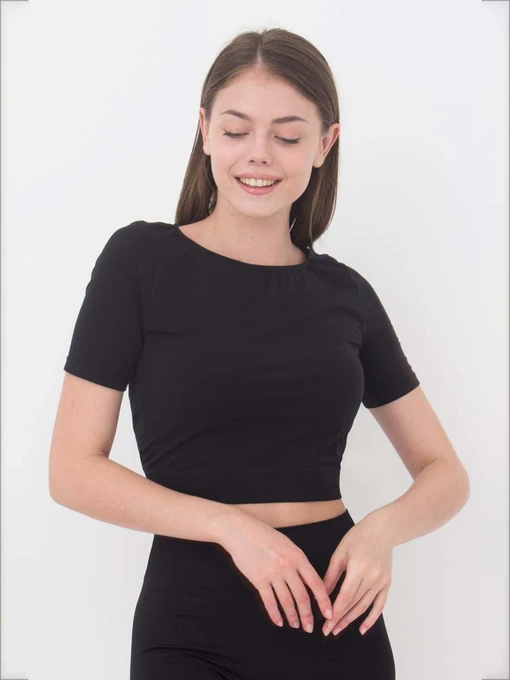 Футболки и поло Giulia crop t-shirt модель UP-00000403 Фото