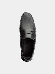 Слипоны и мокасины Casual модель Кеж-5269/001/1 шкіра чорн-211 Фото