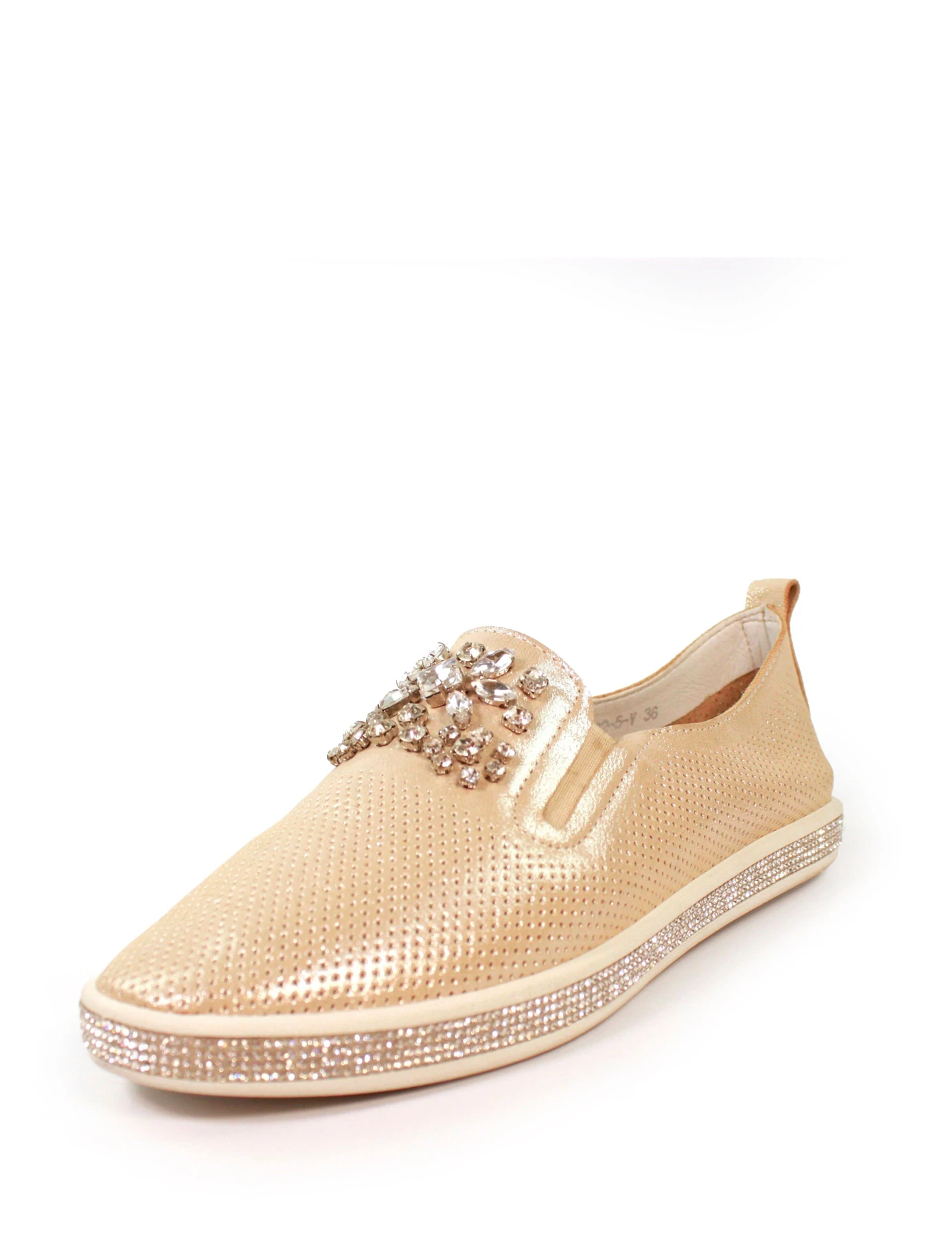 Слипоны и мокасины It-girl модель PY-182-5B-V-gold Фото