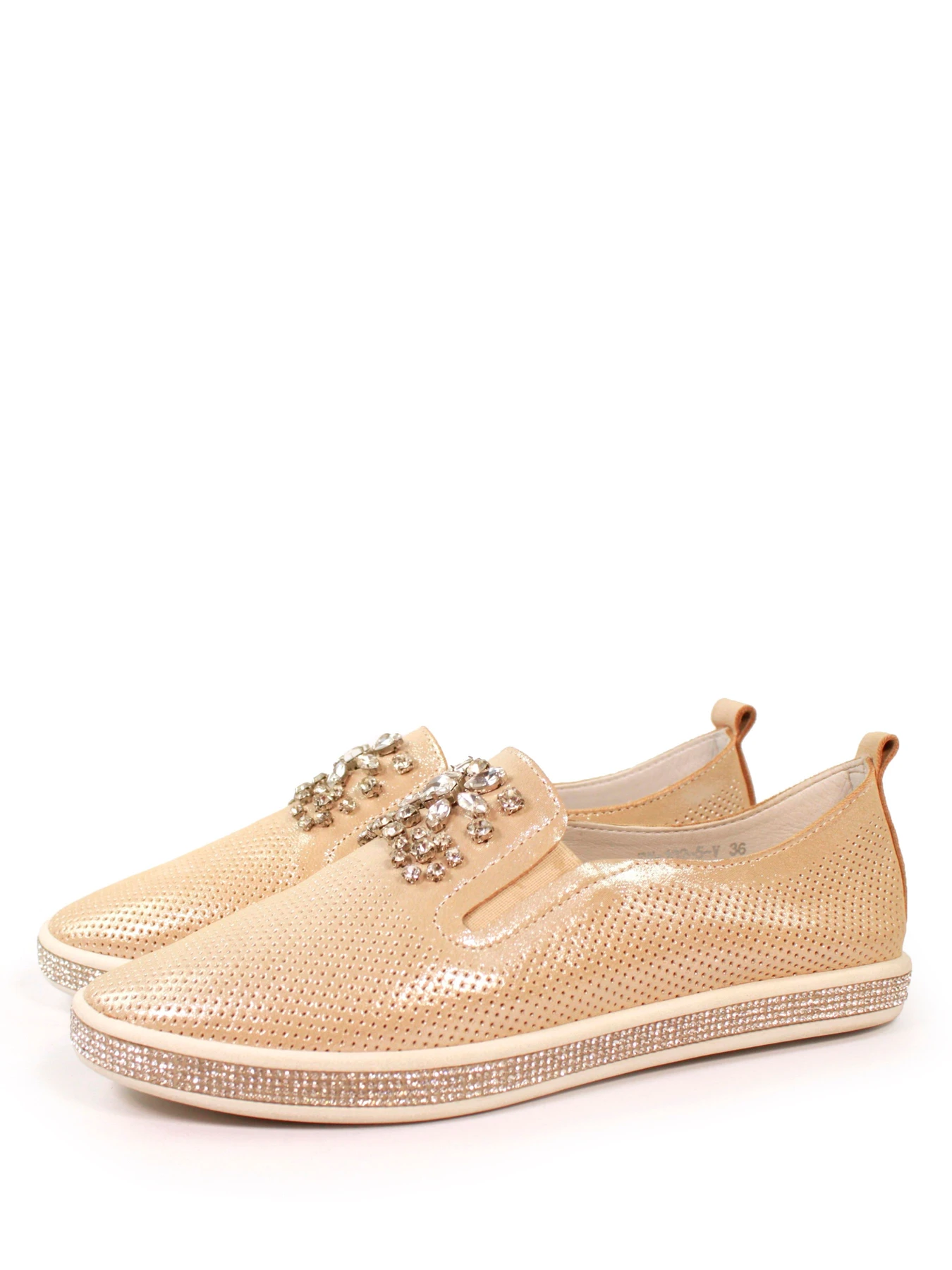 Слипоны и мокасины It-girl модель PY-182-5B-V-gold Фото