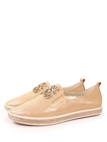 Слипоны и мокасины It-girl модель PY-182-5B-V-gold Фото