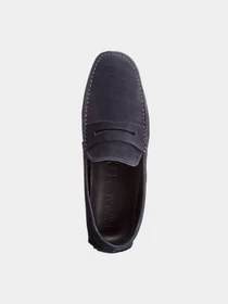 Сліпони та мокасини Casual модель Кеж-5269/001/29 шкіра нубук син-211 Фото