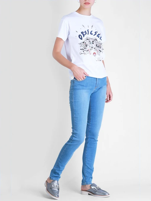 Бавовняні Жіночі Скіні джинси Trussardi Jeans фото 2
