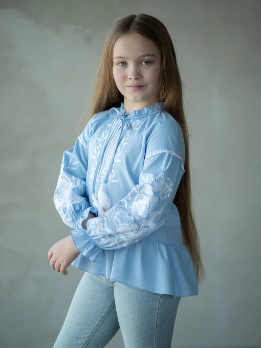 Вышиванки Едельвіка модель 137-22-00blue Фото