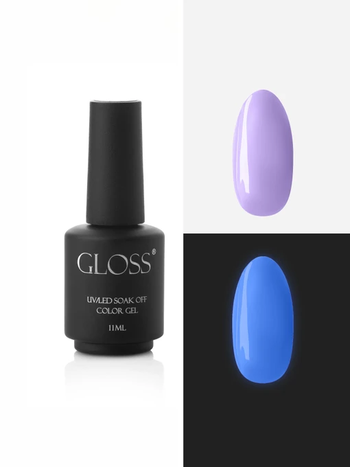 Люмінесцентний гель-лак Lavender Elf, лавандовий GLOSS COMPANY Elf, лавандовий