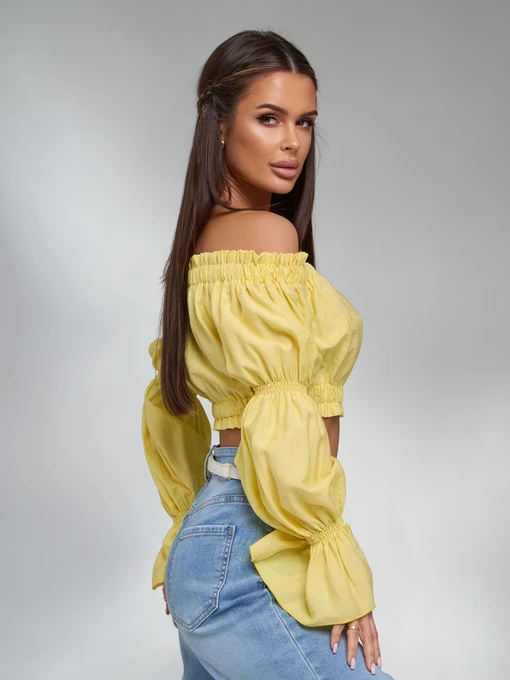 Лляний Жіночий Топ ISSA Plus фото 2