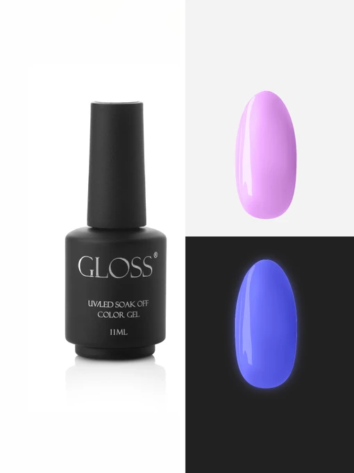Люмінесцентний гель-лак Pastel Purple Elf, пастельний фіолетовий GLOSS COMPANY Elf, лавандовий