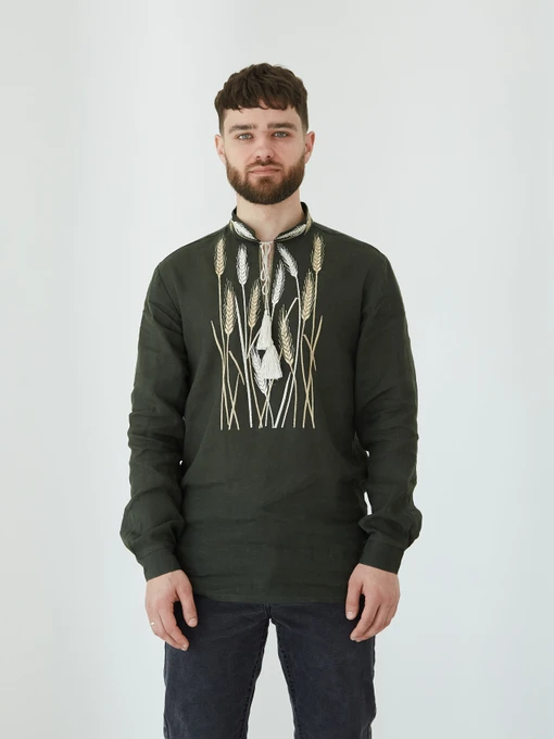 Вишиванки Едельвіка модель 93-24-00khaki Фото