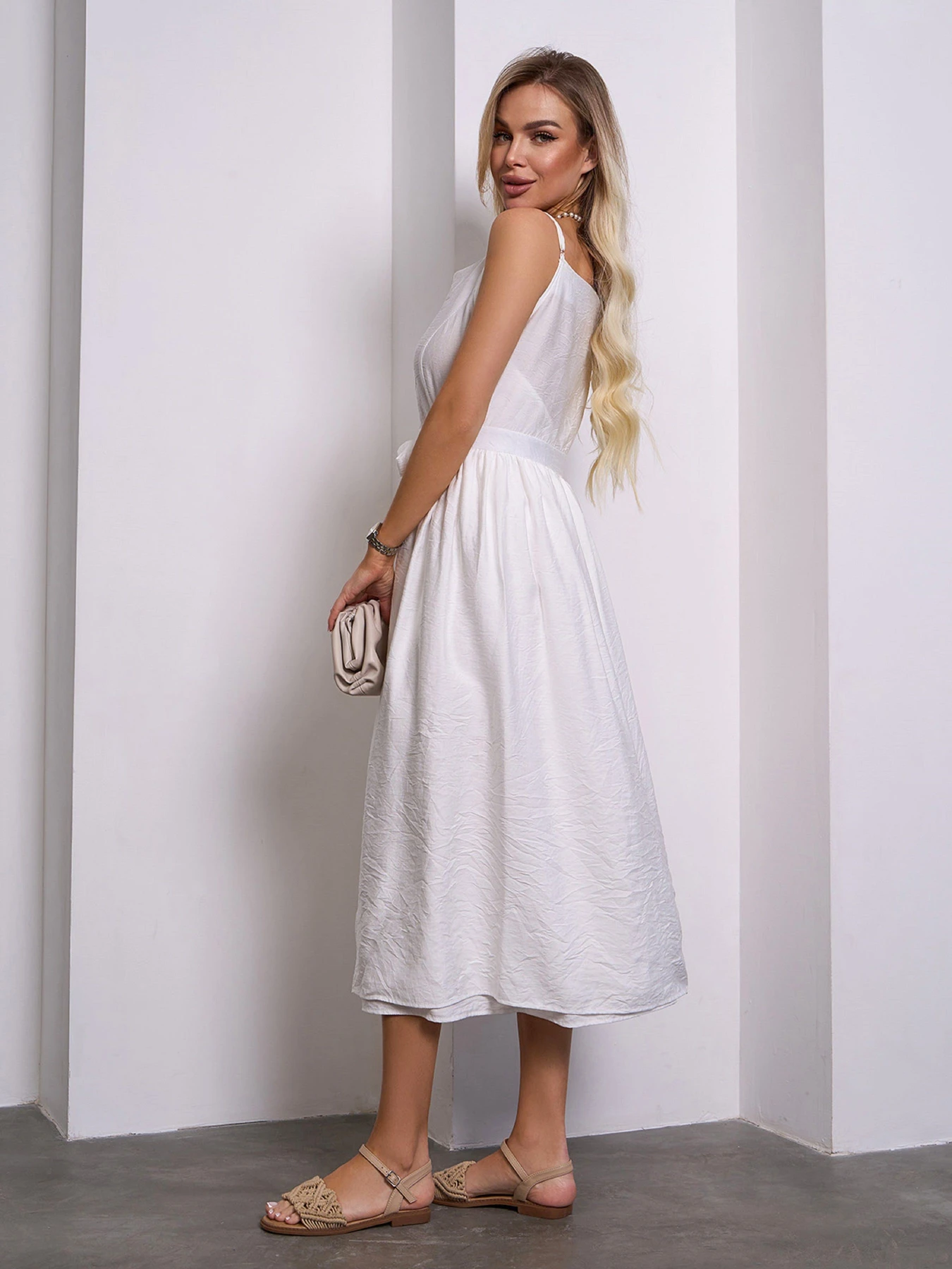 Платья ISSA Plus модель 15145_молочный Платья ISSA Plus модель 15145_молочный Фото