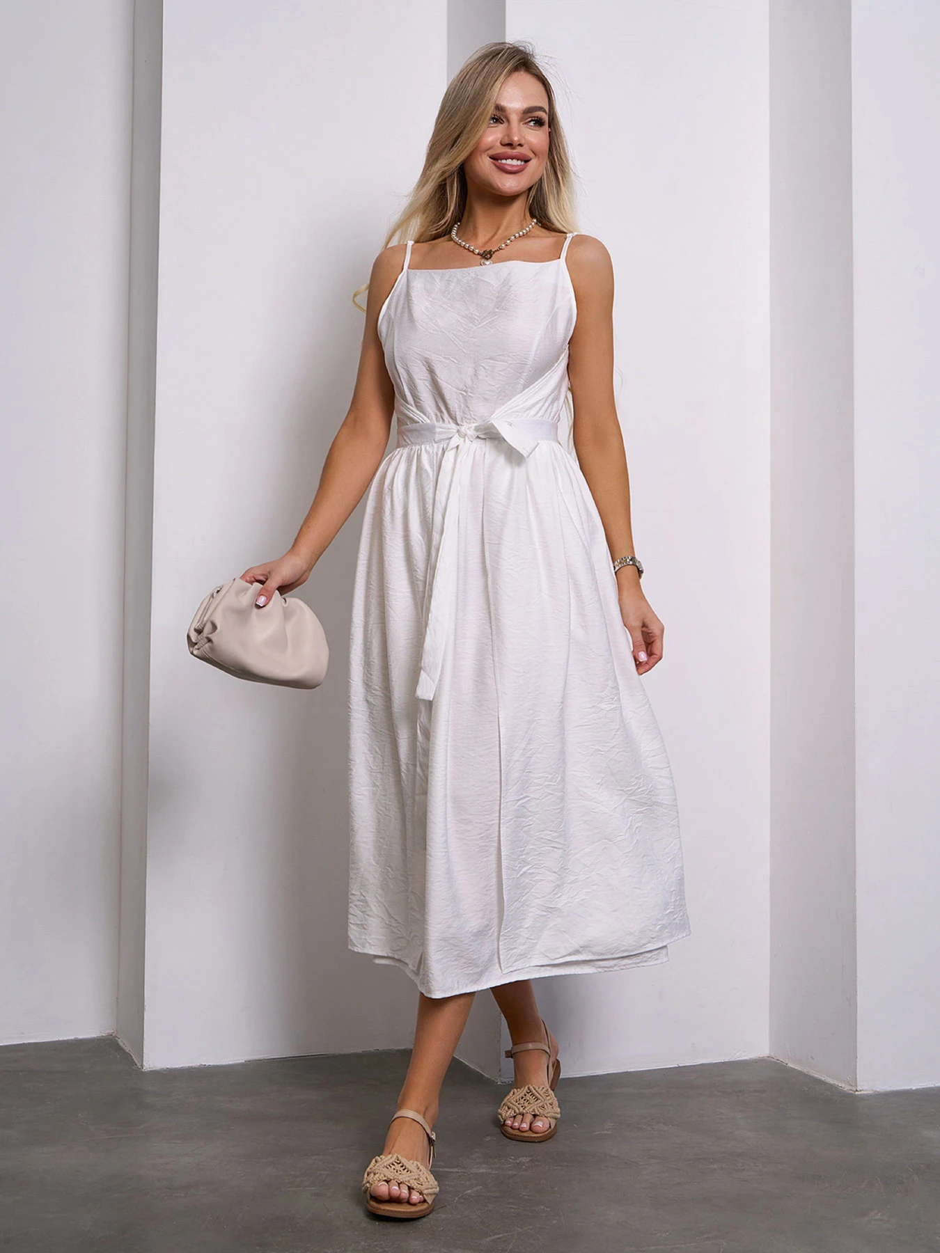 Платья ISSA Plus модель 15145_молочный Платья ISSA Plus модель 15145_молочный Фото
