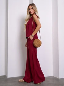 Костюмы ISSA Plus модель 15149_бордовый Фото