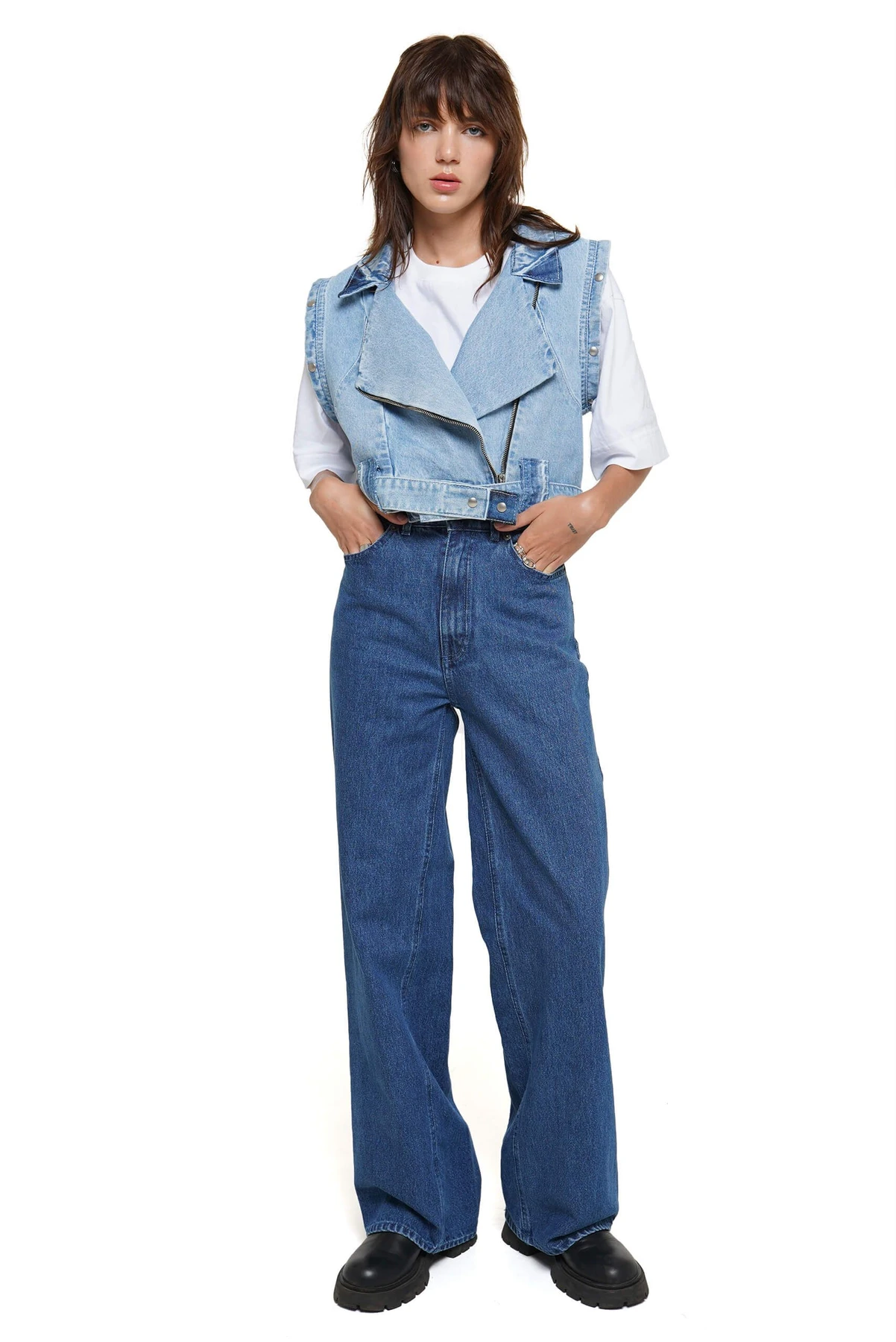 Куртки и дубленки Куртка джинсовая модель aut21-jc-blue Фото