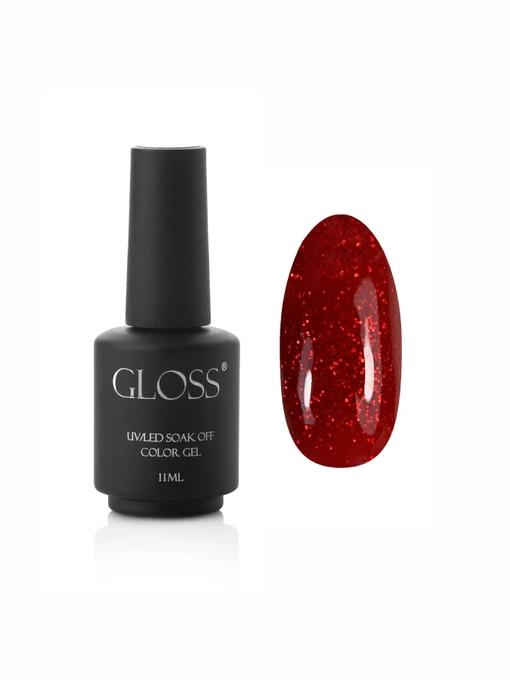 Гель-лак GLOSS Shine 407, красный с микроблеском Shine GLOSS COMPANY модель 4823271407158 Фото