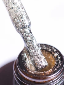 Гель-лак GLOSS Shine 412, белое золото с блестками. Shine GLOSS COMPANY модель 4823271402849 Фото