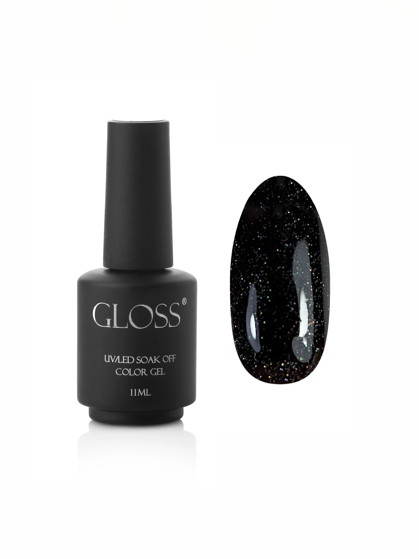Гель-лак GLOSS Shine 418, черный с микроблеском Shine GLOSS COMPANY модель 4823271403525 Гель-лак GLOSS Shine 418, черный с микроблеском Shine GLOSS COMPANY модель 4823271403525 Фото