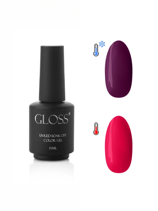 Гель-лак GLOSS Termo Alter Red 805 GLOSS COMPANY Termo, червоний
