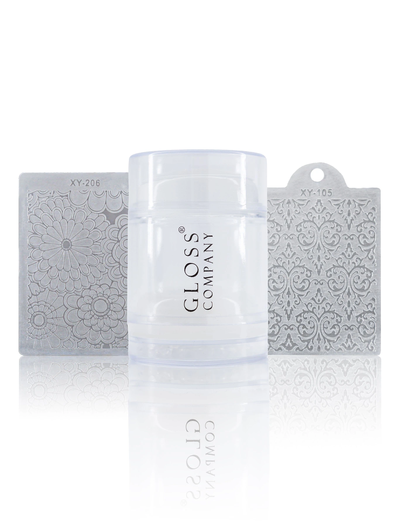 Набор для стемпинга GLOSS, двусторонний штамп и 2 скрапера. Стемпінг GLOSS COMPANY модель 4823271409909 Набор для стемпинга GLOSS, двусторонний штамп и 2 скрапера. Стемпінг GLOSS COMPANY модель 4823271409909 Фото