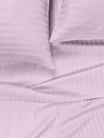 Комплект Постільної Білизни Страйп Сатин Soft Lilac Vital Textile модель SP1.5-4 Фото