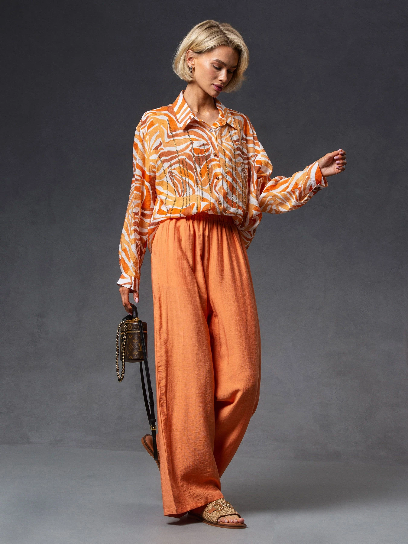 Костюмы VIVA WEAR модель 0505-ital-orange Костюмы VIVA WEAR модель 0505-ital-orange Фото
