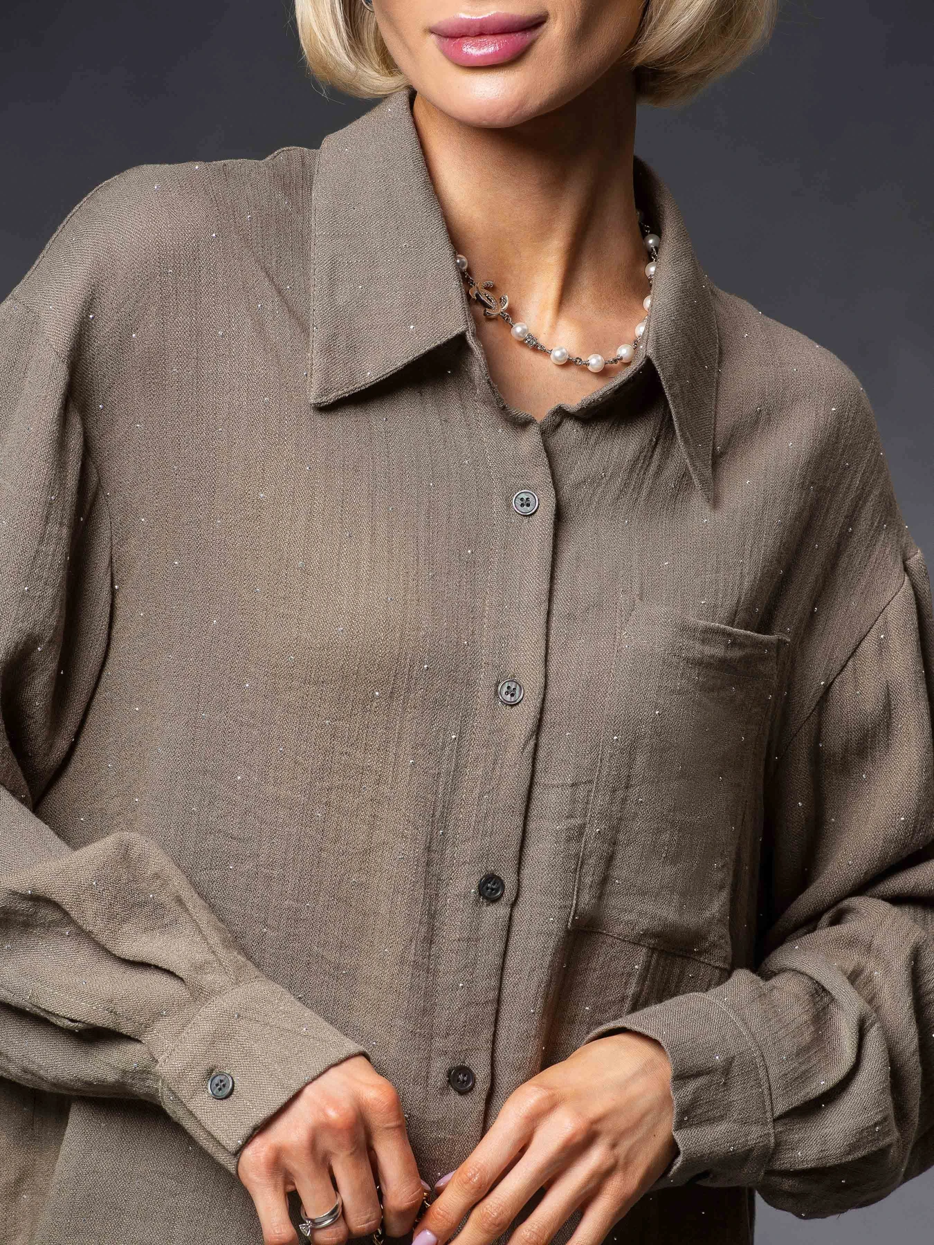 Костюмы VIVA WEAR модель 333-crystal-khaki Костюмы VIVA WEAR модель 333-crystal-khaki Фото