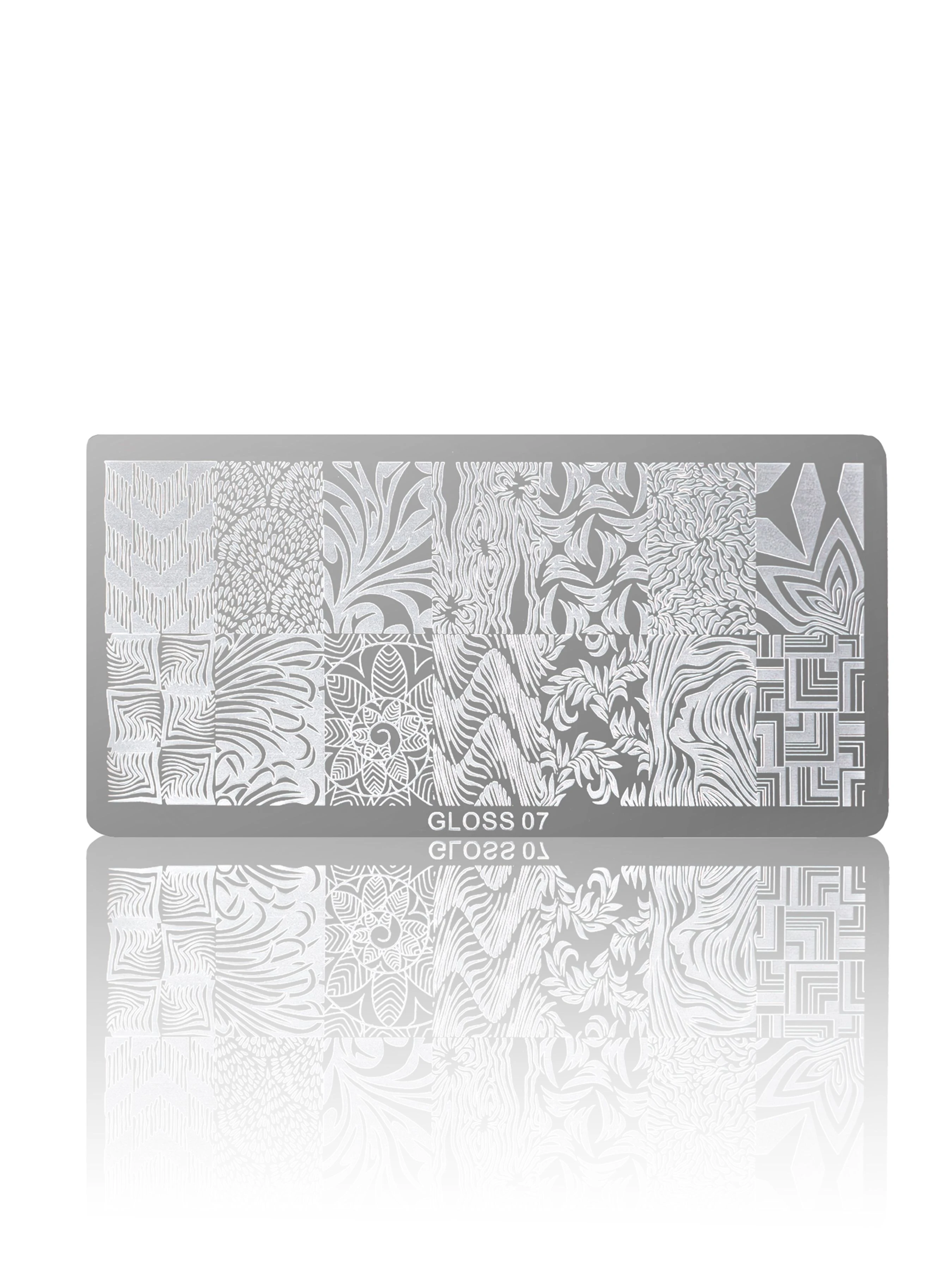Пластина для стемпінгу GLOSS 07 GLOSS COMPANY Стемпінг, сірий
