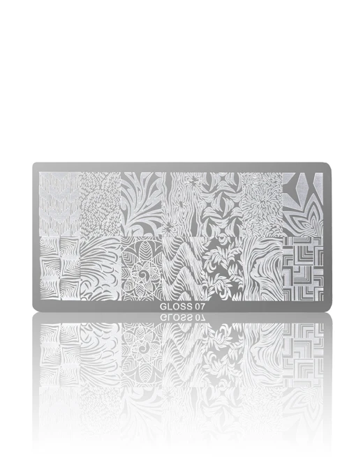 Пластина для стемпінгу GLOSS 07 GLOSS COMPANY Стемпінг, сірий