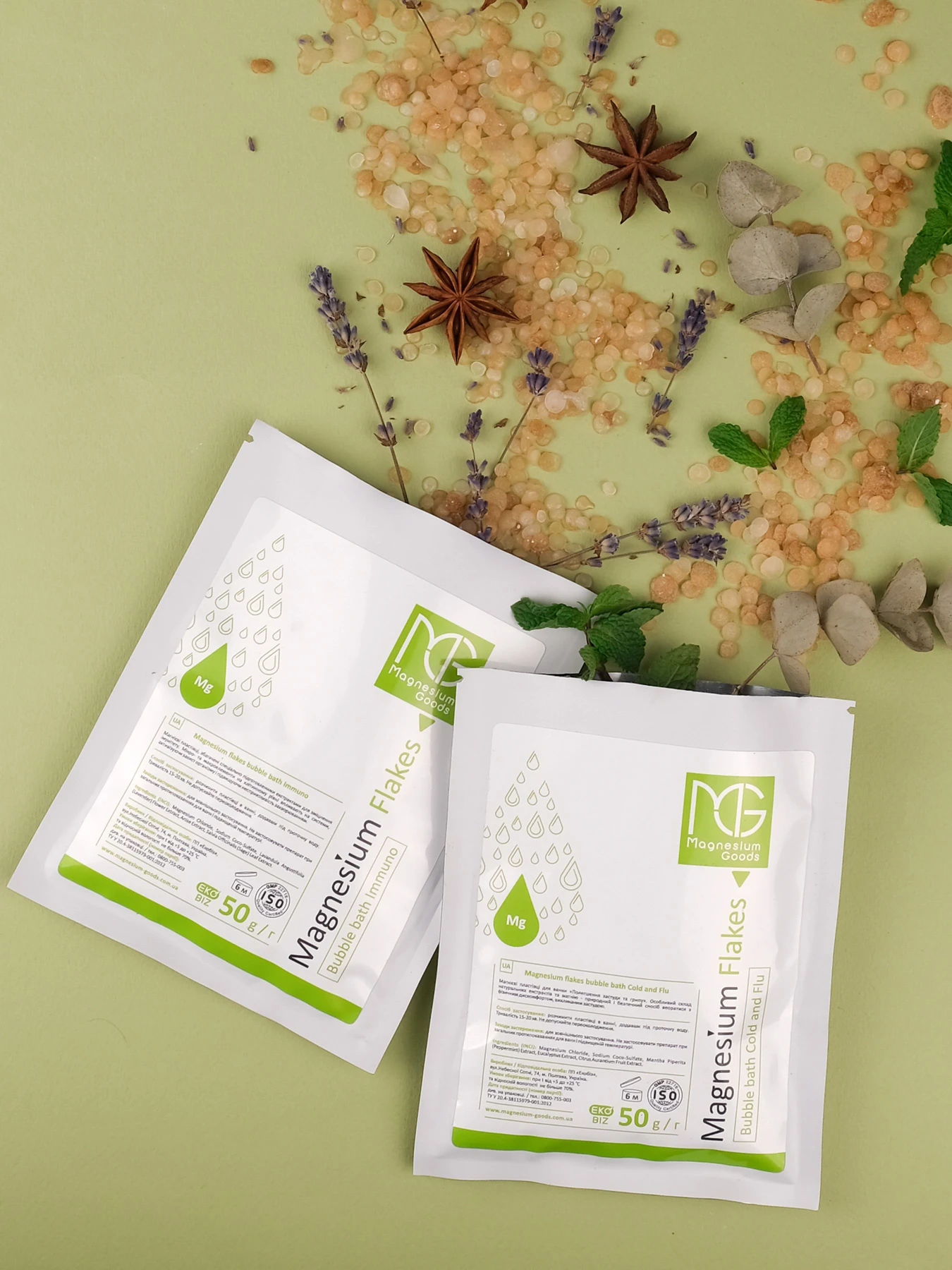 Саше 2в1 Магниевая соль и пена для ванн Magnesium Flakes Bubble Bath IMMUNO Magnesium Goods модель 682075 Саше 2в1 Магниевая соль и пена для ванн Magnesium Flakes Bubble Bath IMMUNO Magnesium Goods модель 682075 Фото