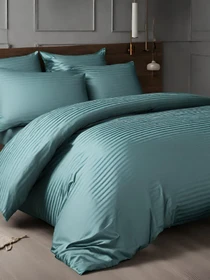 Комплект Постельного белья Страйп Сатин Sage Vital Textile модель SP1.5-6 Фото