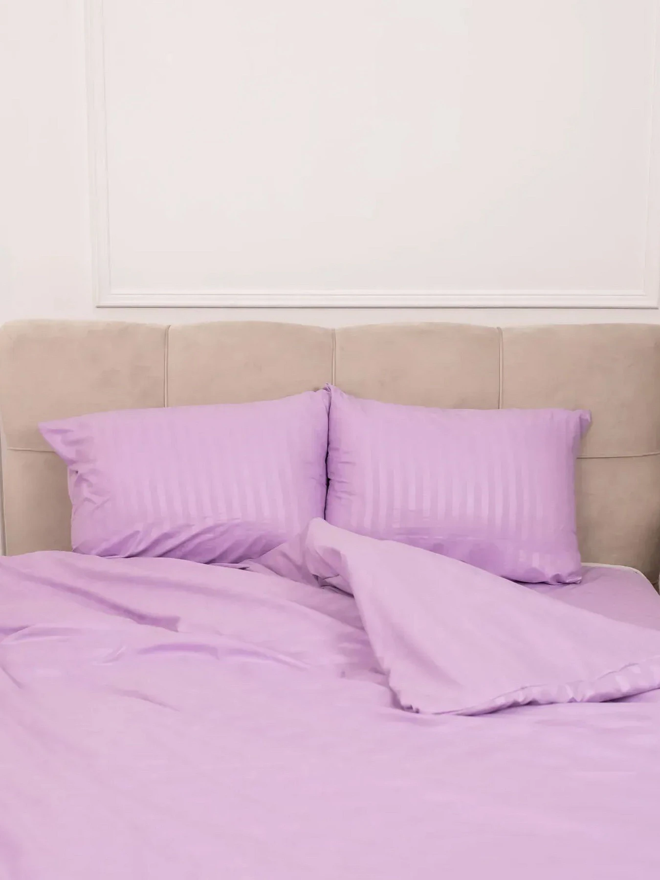 Комплект Постельного белья Страйп Сатин Lilac Vital Textile модель SP1.5-7 Комплект Постельного белья Страйп Сатин Lilac Vital Textile модель SP1.5-7 Фото