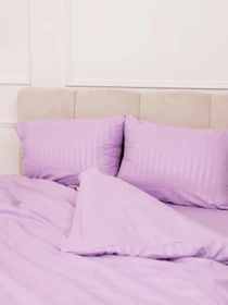 Комплект Постельного белья Страйп Сатин Lilac Vital Textile модель SP1.5-7 Фото