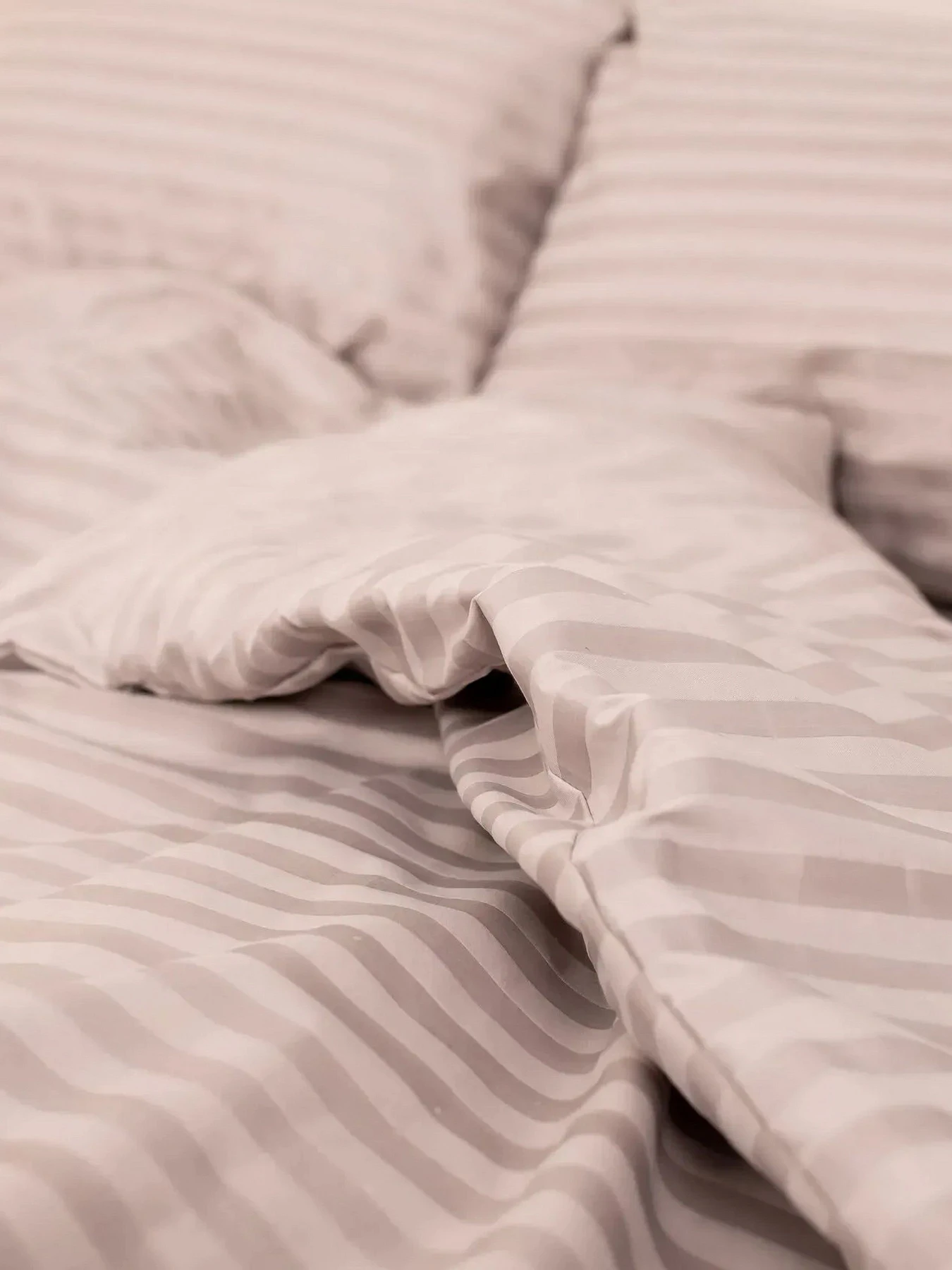 Комплект Постельного белья Страйп Сатин Grey Vital Textile модель SP1.5-10 Комплект Постельного белья Страйп Сатин Grey Vital Textile модель SP1.5-10 Фото