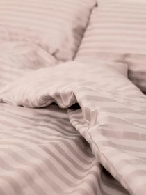 Комплект Постельного белья Страйп Сатин Grey Vital Textile модель SP1.5-10 Фото