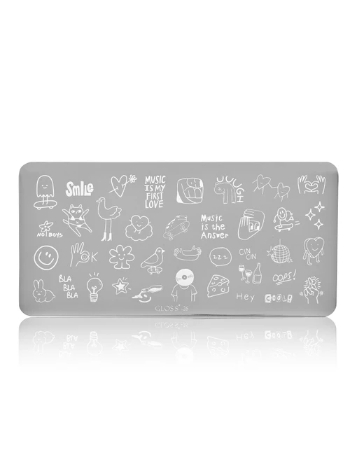 Пластина для стемпінгу GLOSS 26 GLOSS COMPANY Стемпінг, сірий