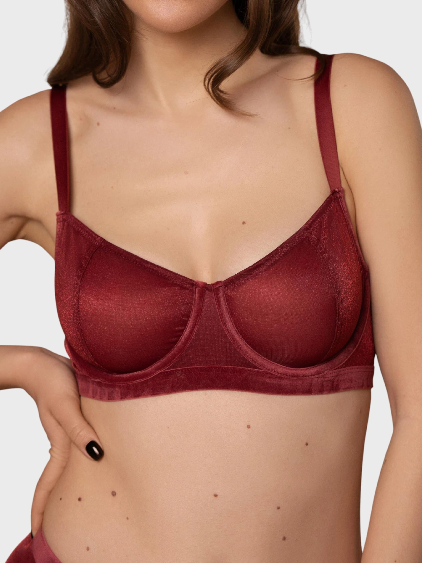 Нижня білизна Brabrabra модель SLZ27301305_burgundy Нижня білизна Brabrabra модель SLZ27301305_burgundy Фото
