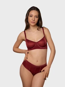 Нижня білизна Brabrabra модель SLZ27301305_burgundy Фото