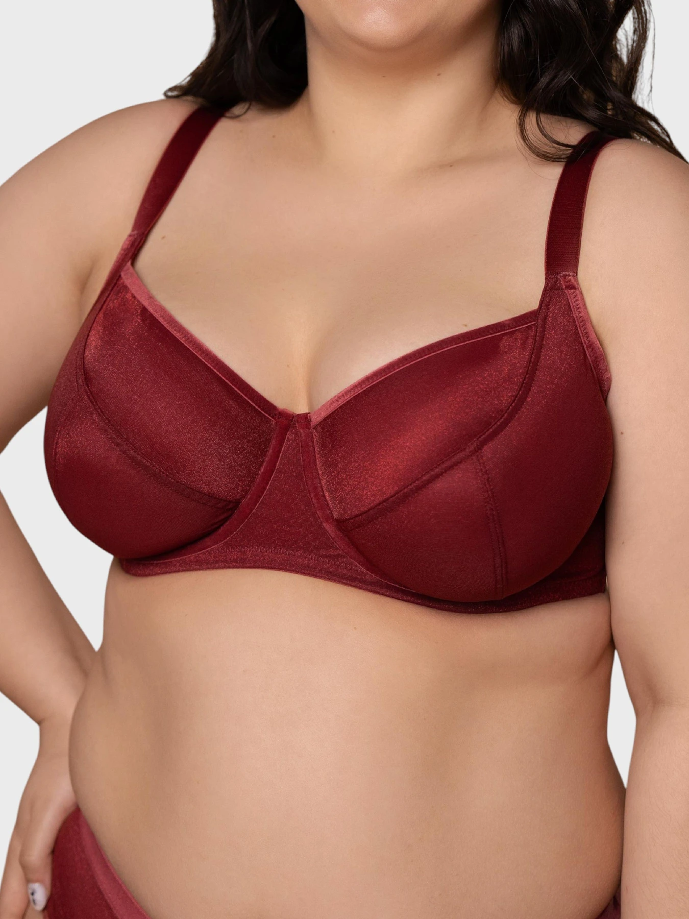 Нижня білизна Brabrabra модель SLZ27301311_burgundy Нижня білизна Brabrabra модель SLZ27301311_burgundy Фото
