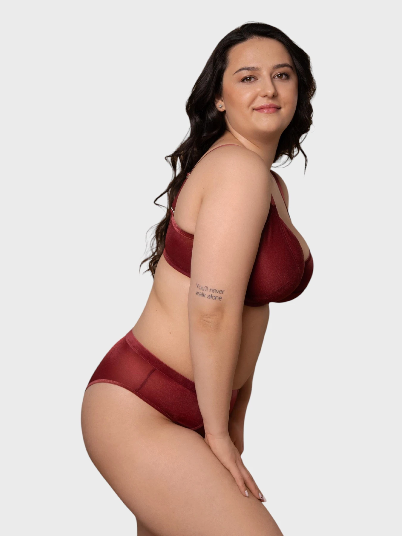 Нижня білизна Brabrabra модель SLZ27301311_burgundy Нижня білизна Brabrabra модель SLZ27301311_burgundy Фото