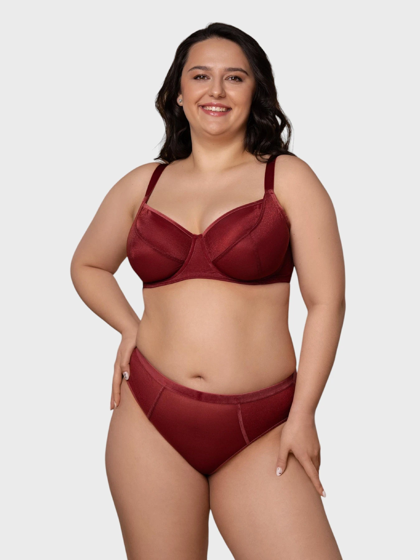 Нижня білизна Brabrabra модель SLZ27301311_burgundy Нижня білизна Brabrabra модель SLZ27301311_burgundy Фото