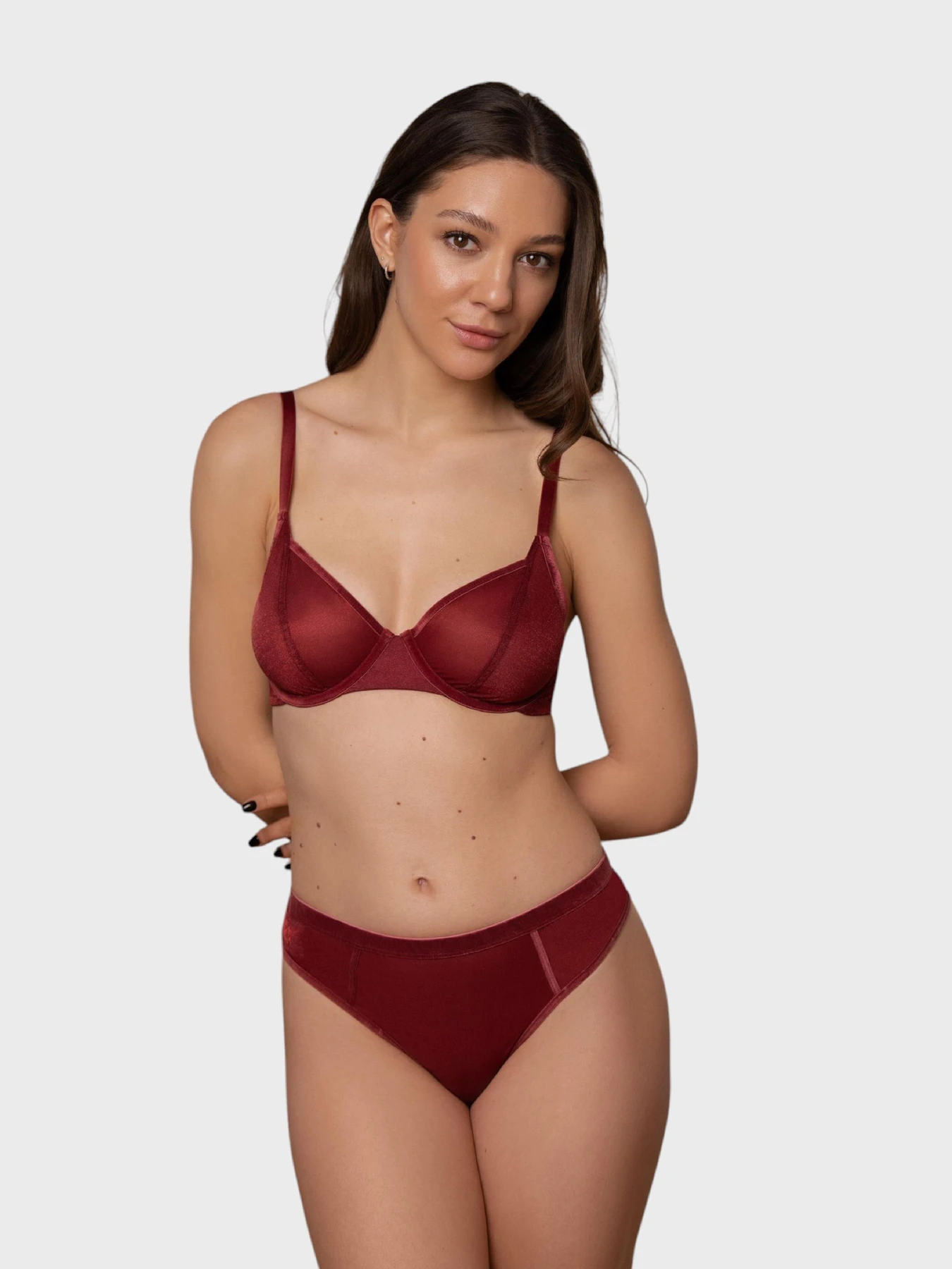 Нижня білизна Brabrabra модель SLZ27301377_burgundy Нижня білизна Brabrabra модель SLZ27301377_burgundy Фото