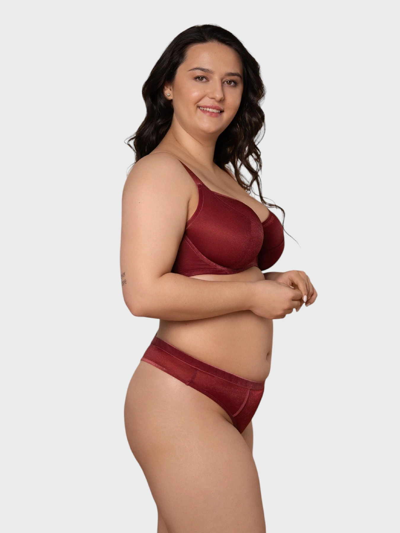 Нижня білизна Brabrabra модель SLZ27302302_burgundy Фото