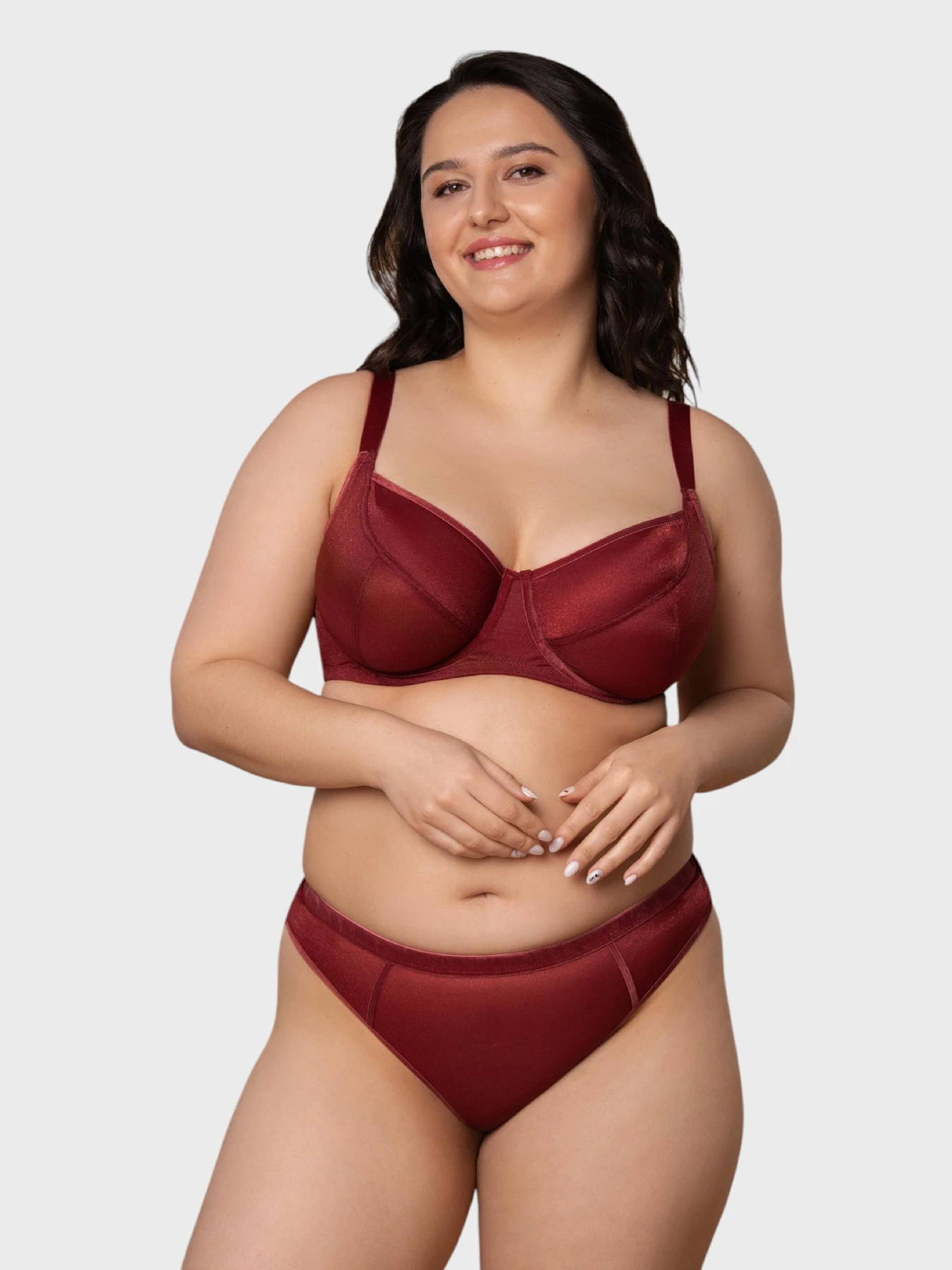 Нижня білизна Brabrabra модель SLZ27302302_burgundy Фото