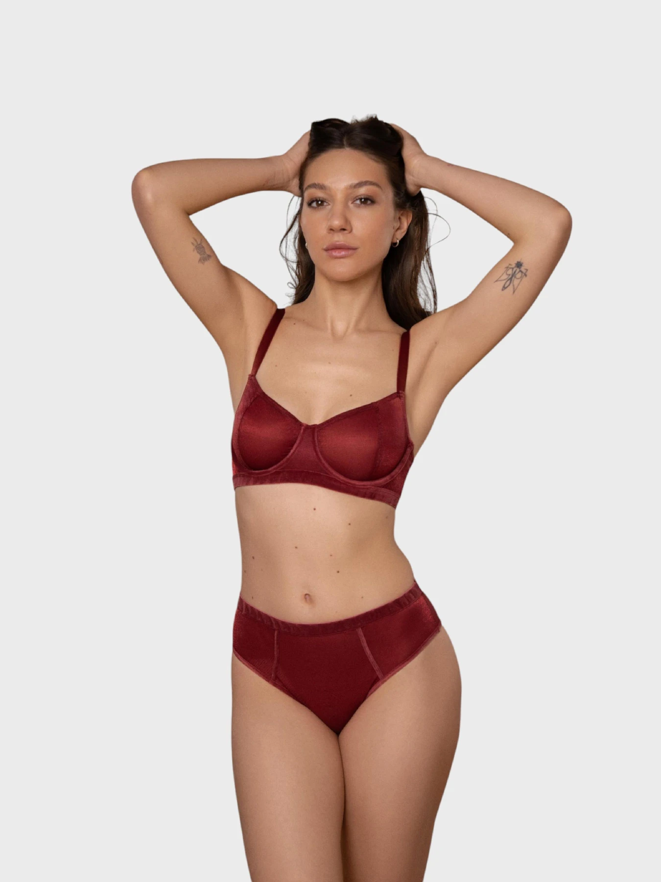 Нижня білизна Brabrabra модель SLZ27302321_burgundy Нижня білизна Brabrabra модель SLZ27302321_burgundy Фото