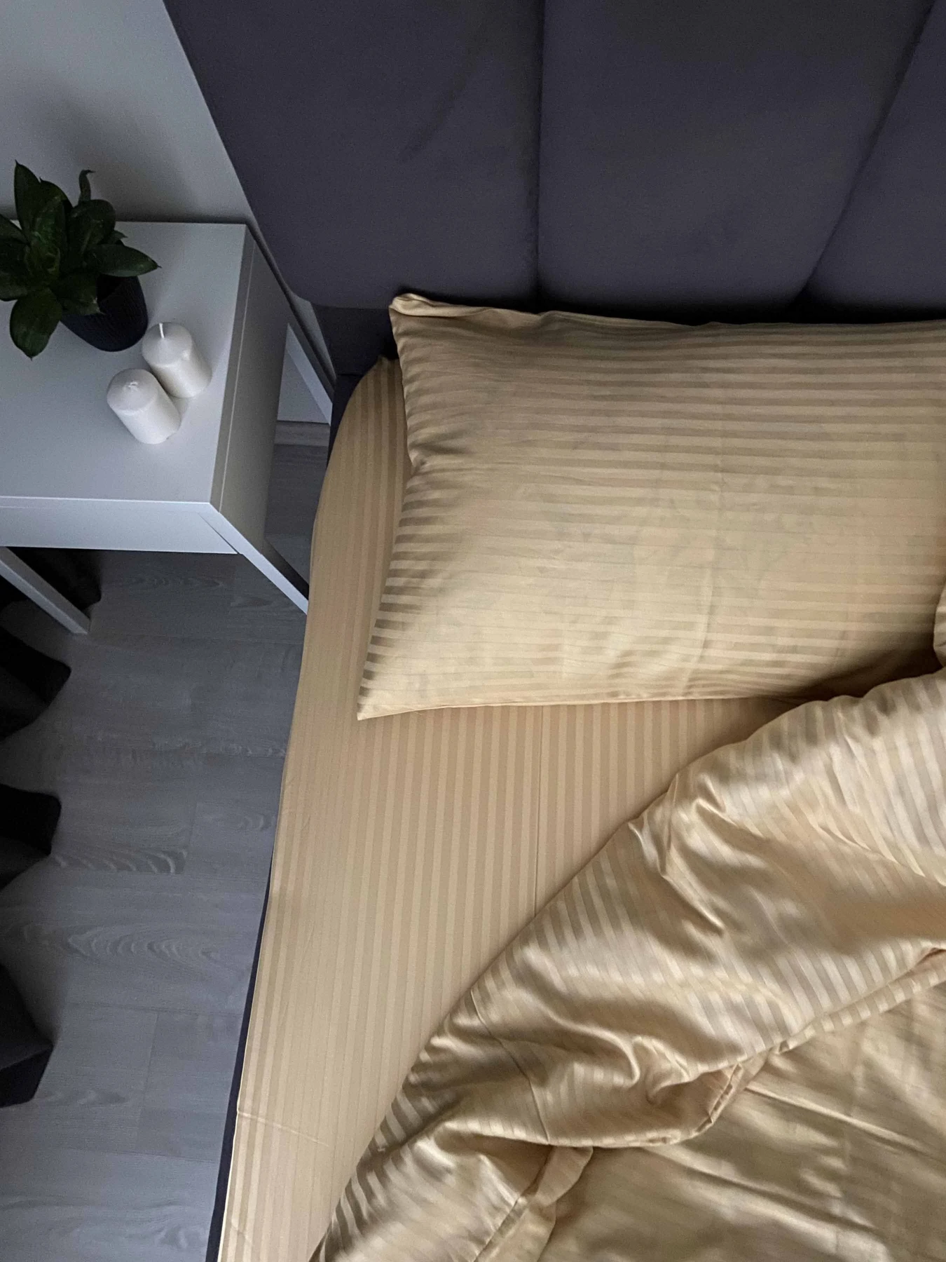 Комплект Постільної Білизни Страйп Сатин Gold Vital Textile модель SP1.5-15 Комплект Постільної Білизни Страйп Сатин Gold Vital Textile модель SP1.5-15 Фото