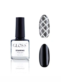 Лак для стемпінгу GLOSS Stamping polish 01, чорний Лак для стемпінгу GLOSS COMPANY модель 4823271409671 Фото